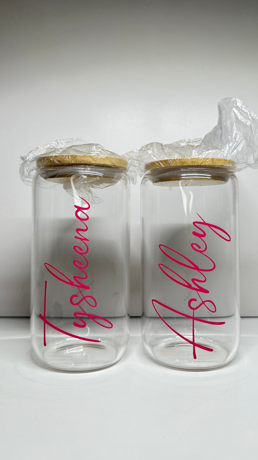 Personalized Glass Tumbler